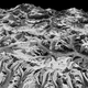 Oblique view of Himalayan landscape captured by a KH-9 HEXAGON satellite on December 20, 1975 on the border between eastern Nepal and Sikkim, India. There’s a 3D version available to explore as well.